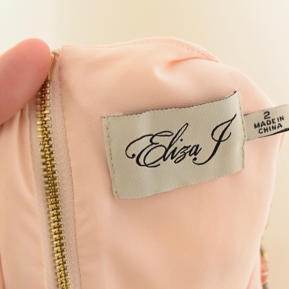 ❌SOLD❌Eliza J Blush Pink Jeweled Crop Top - Picture 7 of 7